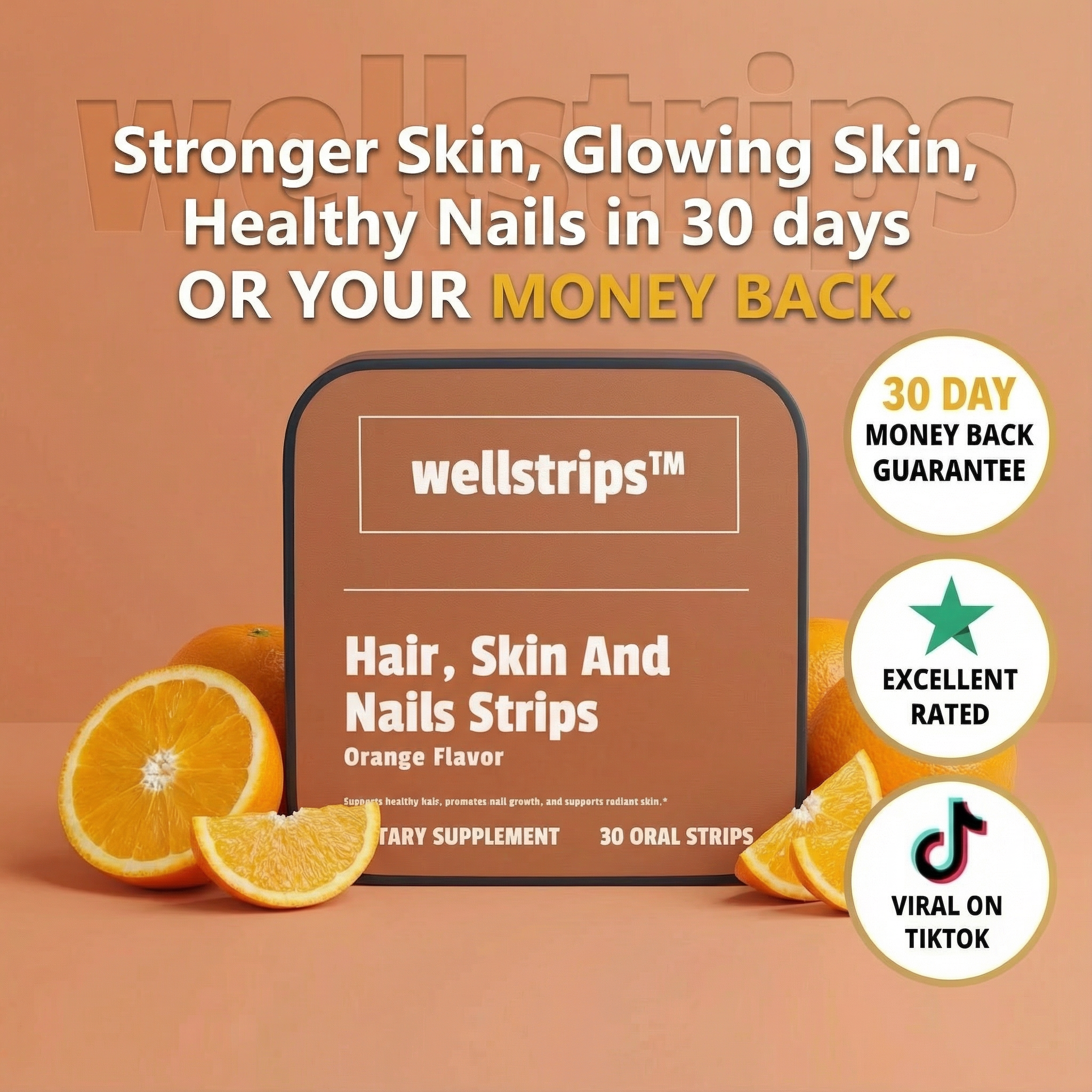 Wellstrips™ Hair, Skin and Nails Strips