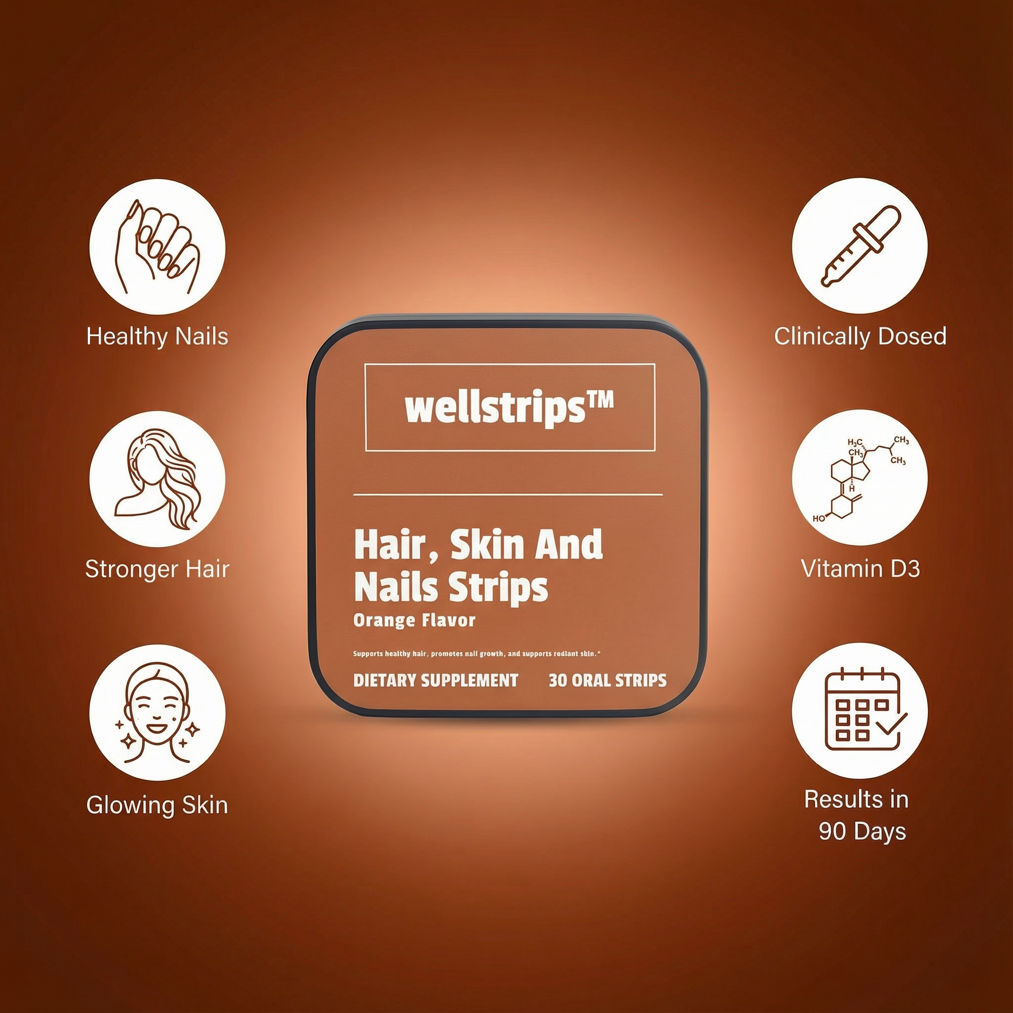 Wellstrips™ Hair, Skin and Nails Strips